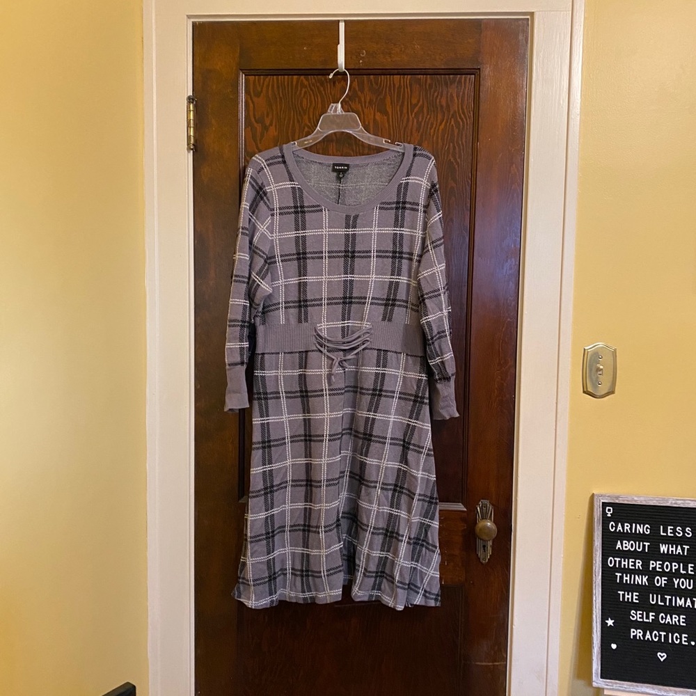 Torrid plaid Sweater Dress